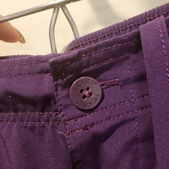 DICKIES Women's purple scrub pant size M - Picture 6 of 11